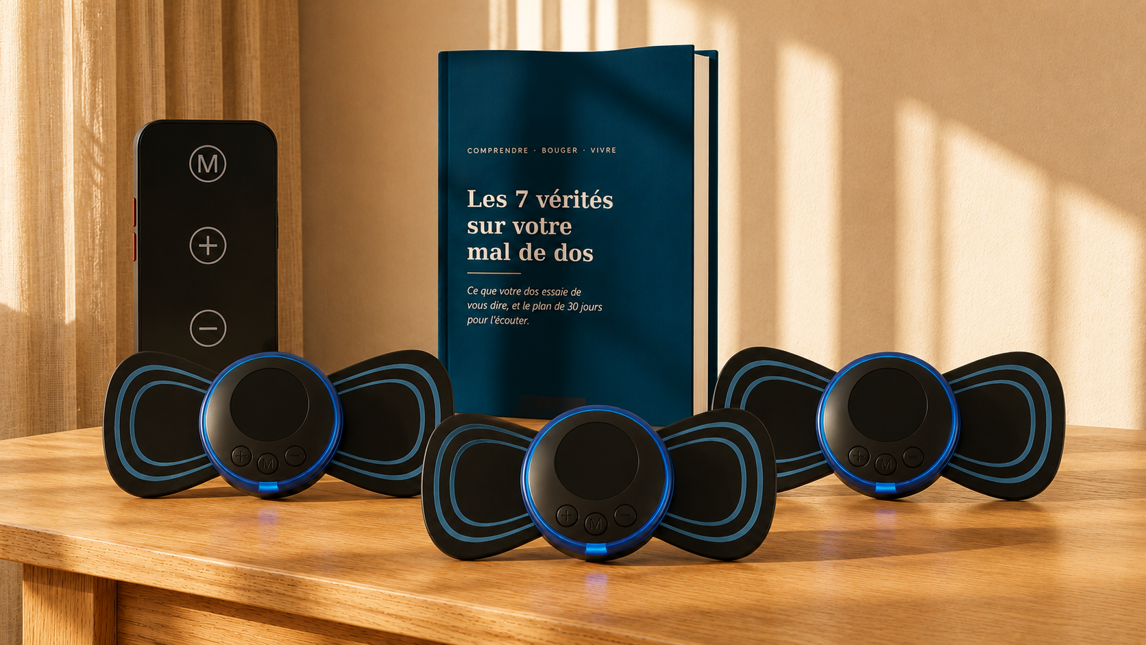 Kit StimRelief — Masseur du dos par électrostimulation